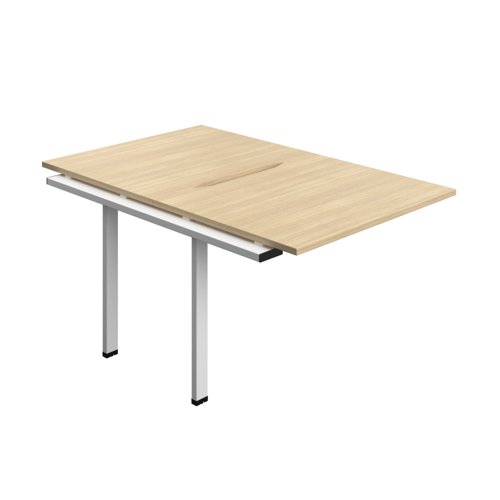 Synergy Bench Extension with Cut Out: 2 Person (FSC) : 1000 800 Nova Oak/White