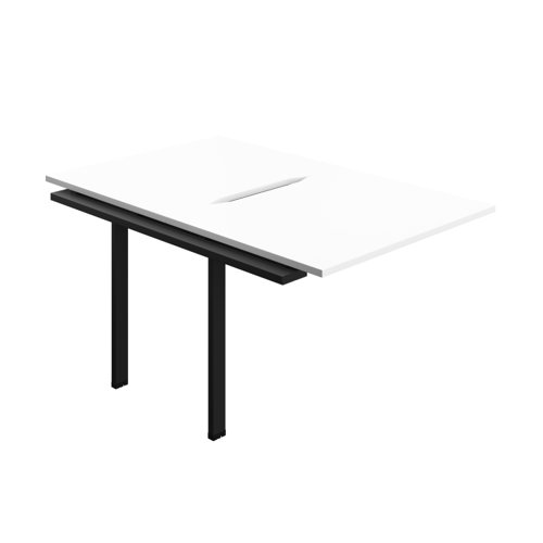 Synergy Bench Extension with Cut Out: 2 Person (FSC) : 1000 800 White/Black