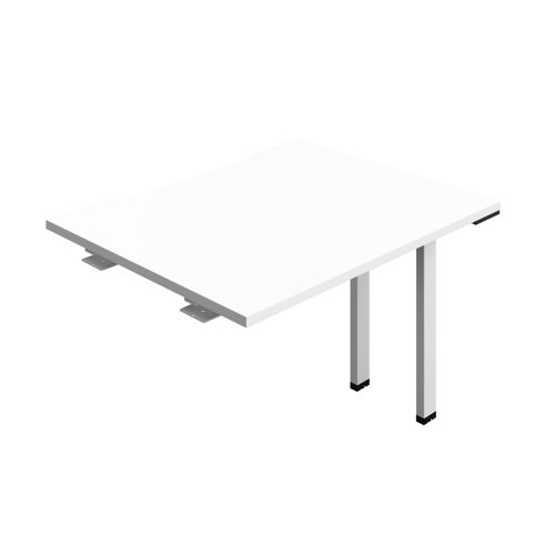 Synergy Bench Extension with Cut Out: 1 Person (FSC) : 1000 800 White/White