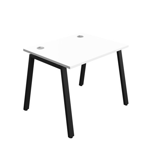 Synergy Bench with Cable Ports: 1 Person (FSC) : A-Frame Leg : 1000 800 White/Black