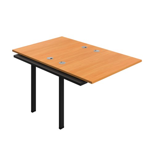 Synergy Bench Extension with Cable Ports: 2 Person (FSC) : 1000 800 Beech/Black