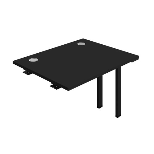 Synergy Bench Extension with Cable Ports: 1 Person (FSC) : 1000 800 Black/Black