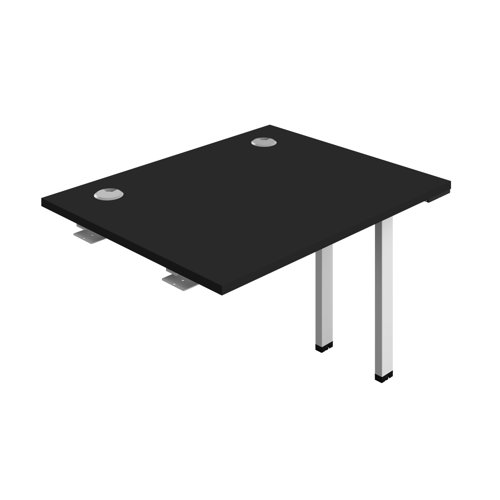 Synergy Bench Extension with Cable Ports: 1 Person (FSC) : 1000 800 Black/White