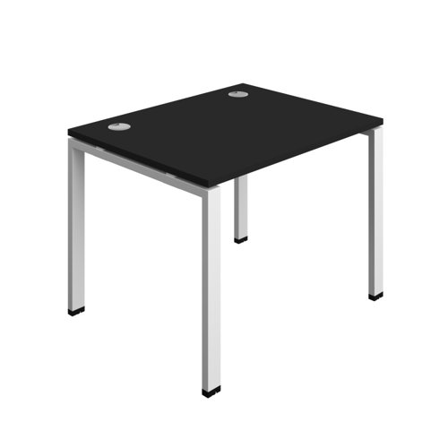 Synergy Bench with Cable Ports: 1 Person (FSC) : Goal Post Leg : 1000 800 Black/White