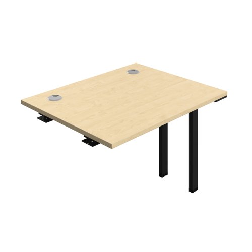 Synergy Bench Extension with Cable Ports: 1 Person (FSC) : 1000 800 Maple/Black