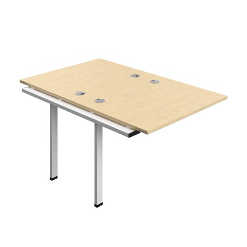 Synergy Bench Extension with Cable Ports: 2 Person (FSC) : 1000 800 Maple/White