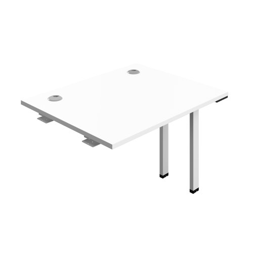 Synergy Bench Extension with Cable Ports: 1 Person (FSC) : 1000 800 White/White