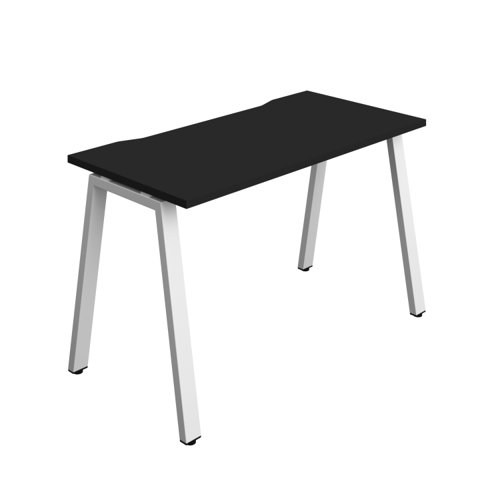 Synergy Bench with Cut Out: 1 Person (FSC) : A-Frame Leg : 1200 600 Black/White
