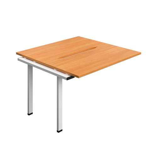 Synergy Bench Extension with Cut Out: 2 Person (FSC) : 1200 600 Beech/White