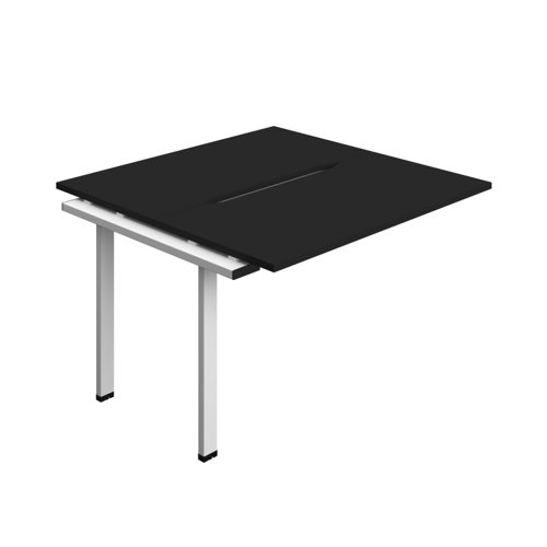Synergy Bench Extension with Cut Out: 2 Person (FSC) : 1200 600 Black/White