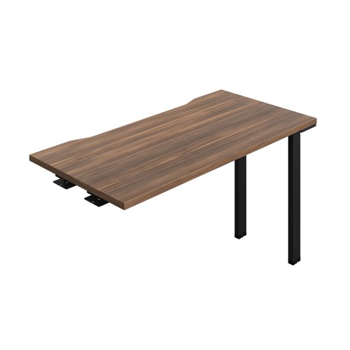 Synergy Bench Extension with Cut Out: 1 Person (FSC) : 1200 600 Dark Walnut/Black
