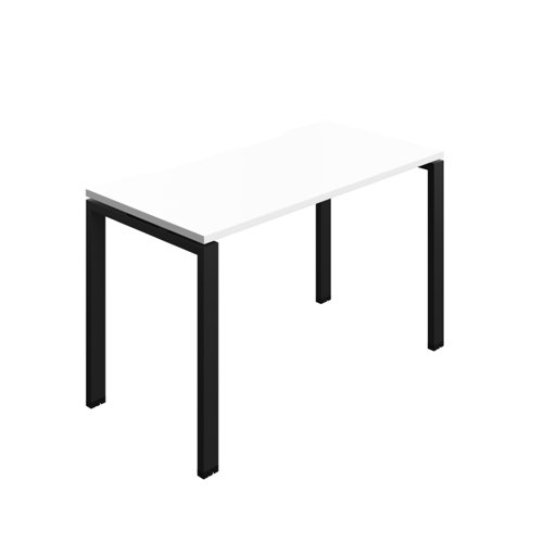 Synergy Bench with Cut Out: 1 Person (FSC) : Goal Post Leg : 1200 600 White/Black