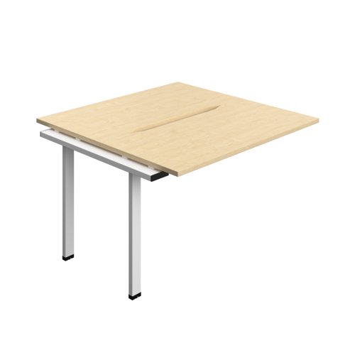 Synergy Bench Extension with Cut Out: 2 Person (FSC) : 1200 600 Maple/White