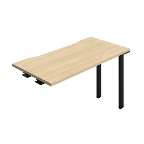 Synergy Bench Extension with Cut Out: 1 Person (FSC) : 1200 600 Nova Oak/Black