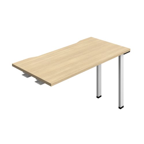 Synergy Bench Extension with Cut Out: 1 Person (FSC) : 1200 600 Nova Oak/White