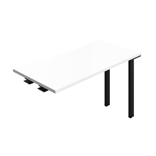 Synergy Bench Extension with Cut Out: 1 Person (FSC) : 1200 600 White/Black