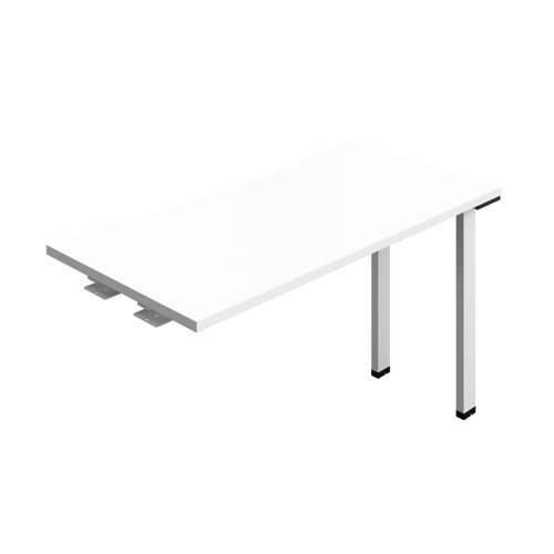 Synergy Bench Extension with Cut Out: 1 Person (FSC) : 1200 600 White/White