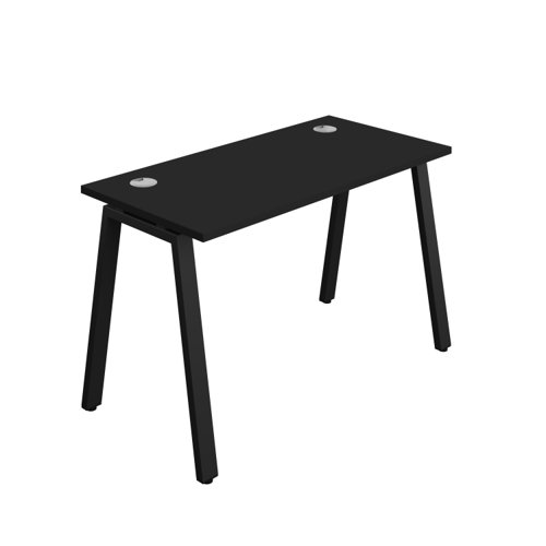 Synergy Bench with Cable Ports: 1 Person (FSC) : A-Frame Leg : 1200 600 Black/Black