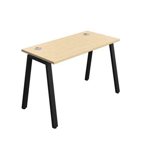 Synergy Bench with Cable Ports: 1 Person (FSC) : A-Frame Leg : 1200 600 Maple/Black