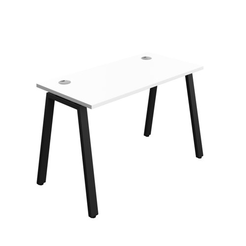 Synergy Bench with Cable Ports: 1 Person (FSC) : A-Frame Leg : 1200 600 White/Black