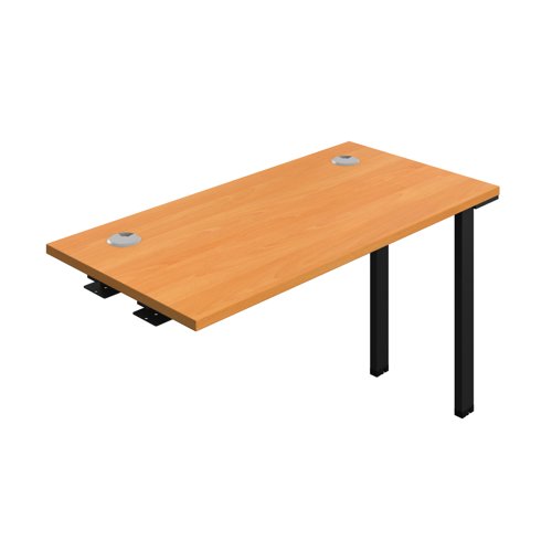 Synergy Bench Extension with Cable Ports: 1 Person (FSC) : 1200 600 Beech/Black