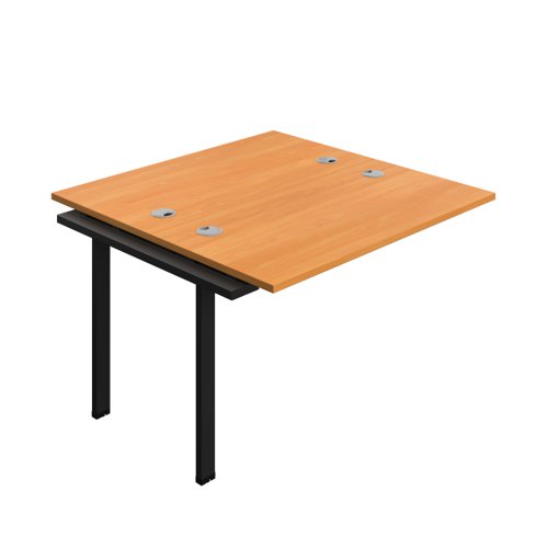 Synergy Bench Extension with Cable Ports: 2 Person (FSC) : 1200 600 Beech/Black