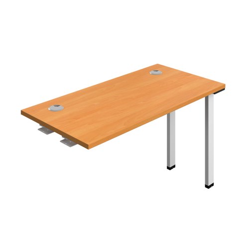 Synergy Bench Extension with Cable Ports: 1 Person (FSC) : 1200 600 Beech/White