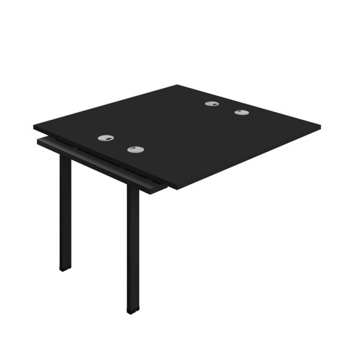 Synergy Bench Extension with Cable Ports: 2 Person (FSC) : 1200 600 Black/Black