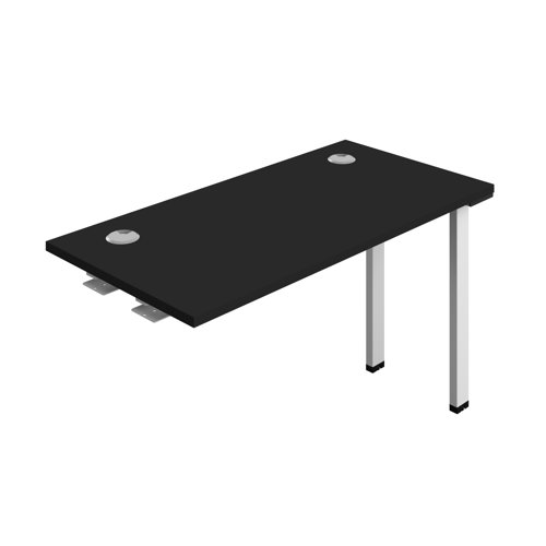 Synergy Bench Extension with Cable Ports: 1 Person (FSC) : 1200 600 Black/White