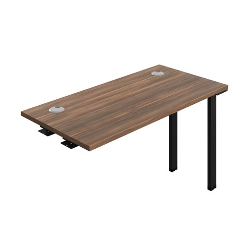 Synergy Bench Extension with Cable Ports: 1 Person (FSC) : 1200 600 Dark Walnut/Black
