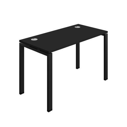 Synergy Bench with Cable Ports: 1 Person (FSC) : Goal Post Leg : 1200 600 Black/Black