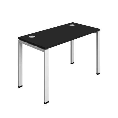 Synergy Bench with Cable Ports: 1 Person (FSC) : Goal Post Leg : 1200 600 Black/White