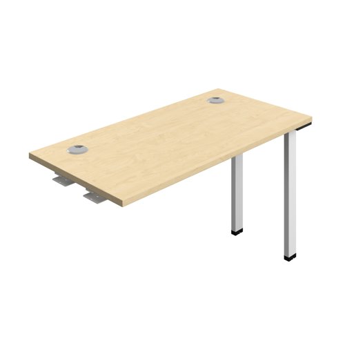 Synergy Bench Extension with Cable Ports: 1 Person (FSC) : 1200 600 Maple/White