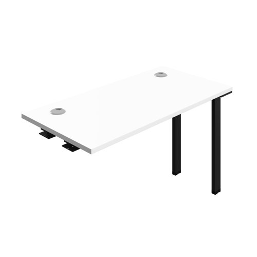 Synergy Bench Extension with Cable Ports: 1 Person (FSC) : 1200 600 White/Black
