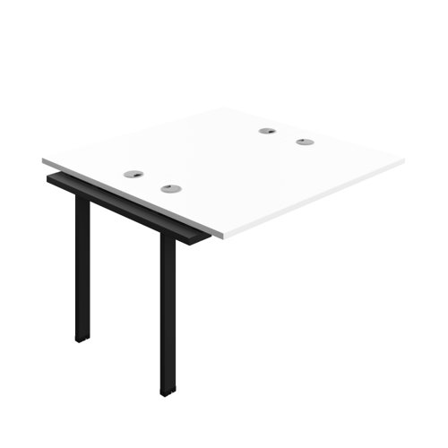 Synergy Bench Extension with Cable Ports: 2 Person (FSC) : 1200 600 White/Black