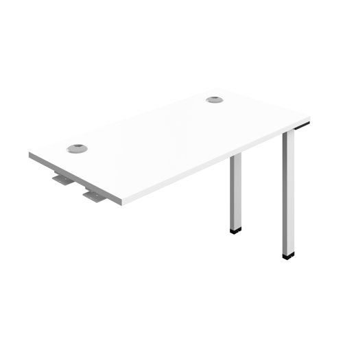 Synergy Bench Extension with Cable Ports: 1 Person (FSC) : 1200 600 White/White