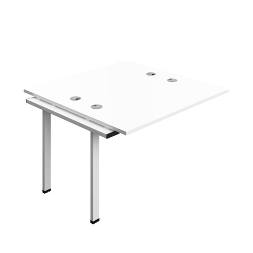 Synergy Bench Extension with Cable Ports: 2 Person (FSC) : 1200 600 White/White