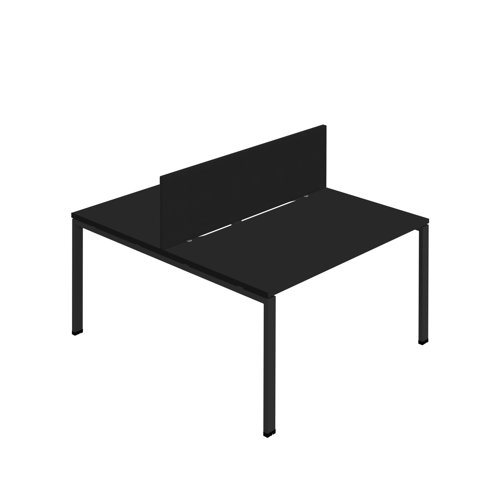 Synergy 2P Bench Desk 1200X800mm GoalPost Black/Black Black Screen