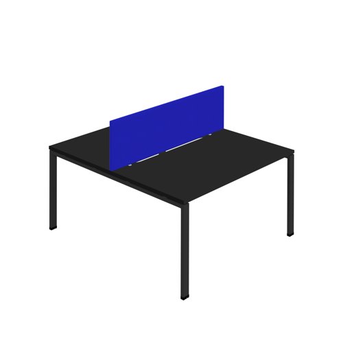 Synergy 2P Bench Desk 1200X800mm GoalPost Black/Black Royal Blue Screen