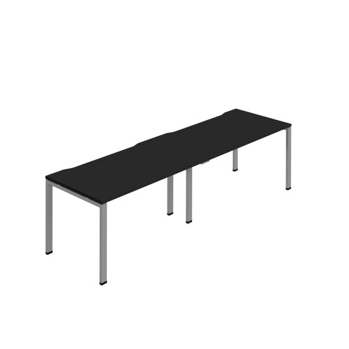 Synergy 2SP Bench Desk 1200X800mm Goalpost Black/Silver