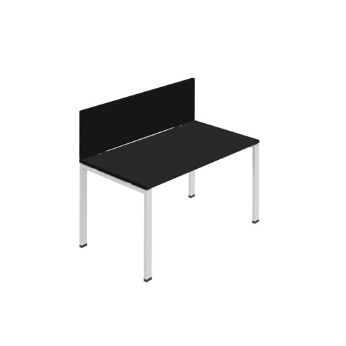 Synergy 1SP Bench Desk 1200X800mm GoalPost Black/White Black Screen