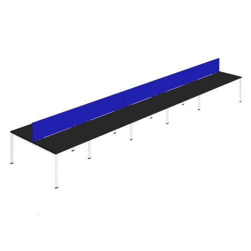 Synergy 10P Bench Desk 1200X800mm GoalPost Black/White Royal Blue Screen