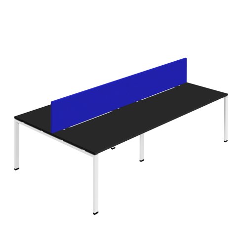 Synergy 4P Bench Desk 1200X800mm GoalPost Black/White Royal Blue Screen