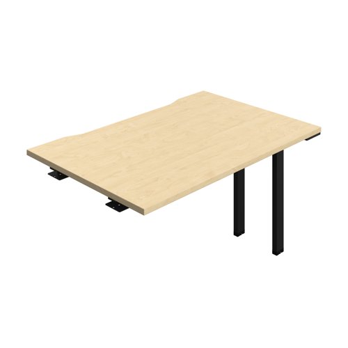 Synergy Bench Extension with Cut Out: 1 Person (FSC) : 1200 800 Maple/Black