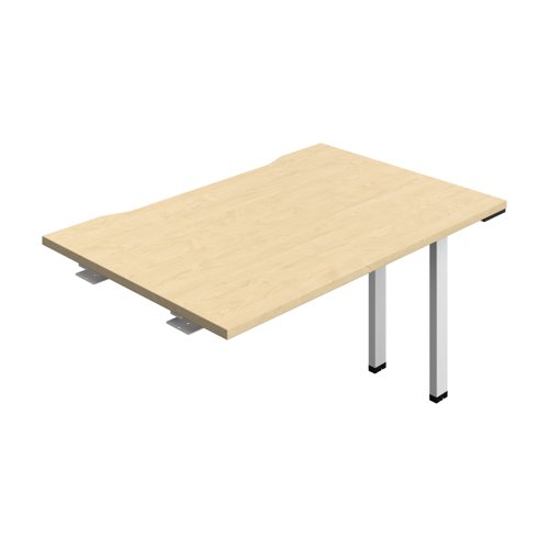 Synergy Bench Extension with Cut Out: 1 Person (FSC) : 1200 800 Maple/White