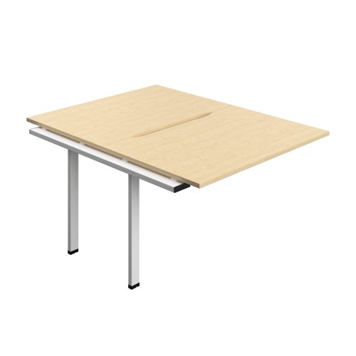 Synergy Bench Extension with Cut Out: 2 Person (FSC) : 1200 800 Maple/White