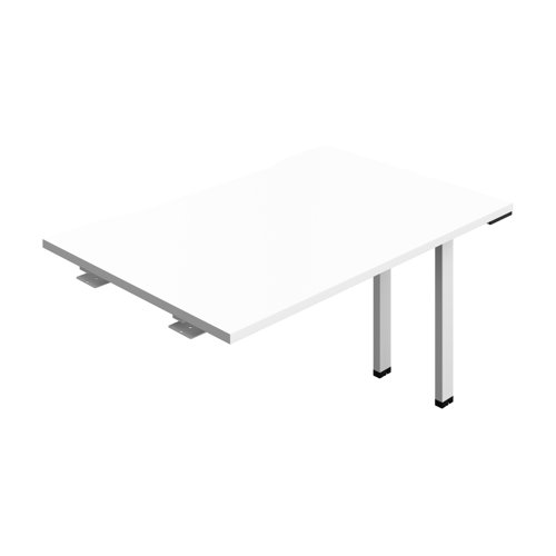 Synergy Bench Extension with Cut Out: 1 Person (FSC) : 1200 800 White/White