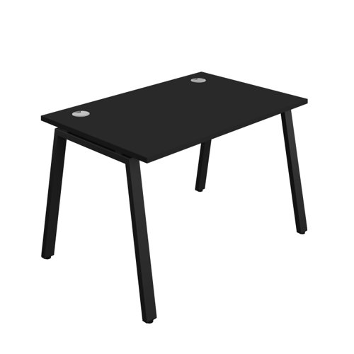 Synergy Bench with Cable Ports: 1 Person (FSC) : A-Frame Leg : 1200 800 Black/Black