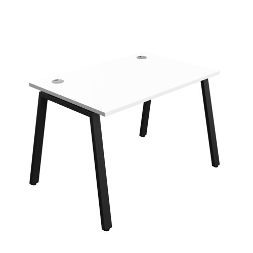 Synergy Bench with Cable Ports: 1 Person (FSC) : A-Frame Leg : 1200 800 White/Black