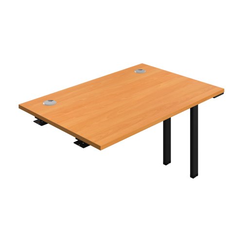 Synergy Bench Extension with Cable Ports: 1 Person (FSC) : 1200 800 Beech/Black